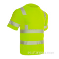 Hög synlighet t-shirts Säkerhet reflekterande arbetsskjortor